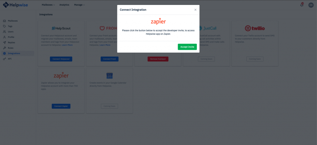 Shared Inbox Zapier