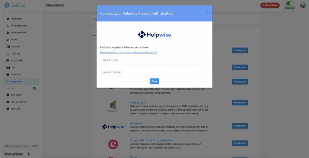 Helpwise Phone Inbox: Seamless Voice-Calling Feature