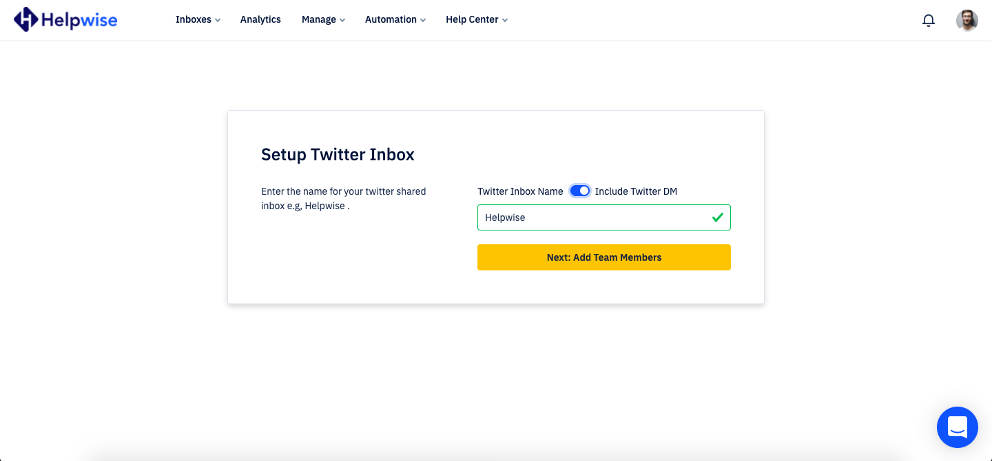 How to set up Twitter DM shared inbox?