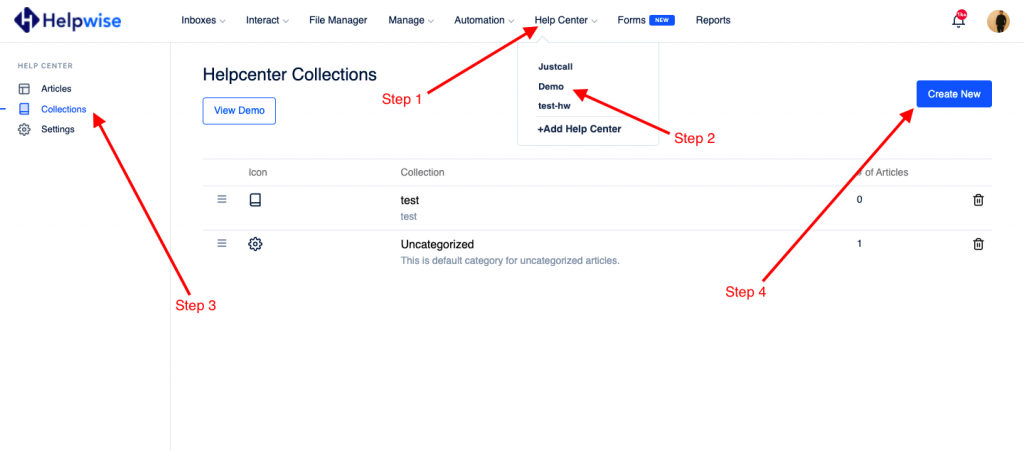 how-to-create-collections-in-help-center-helpwise-help