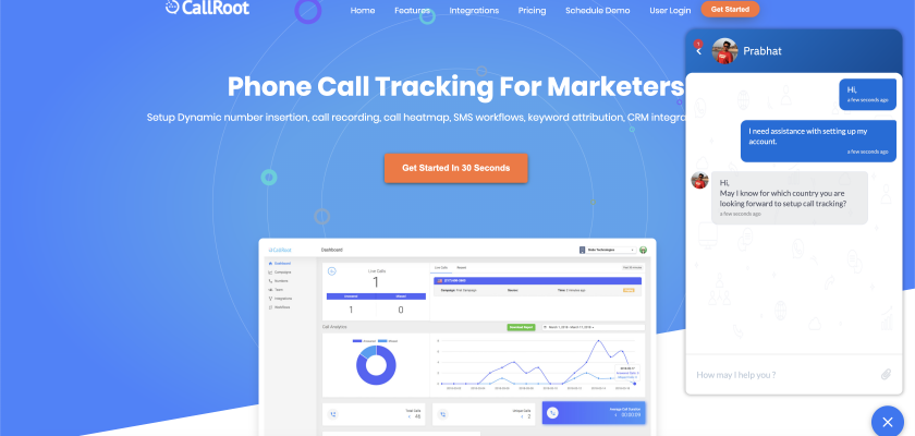Helpwise live chat widget