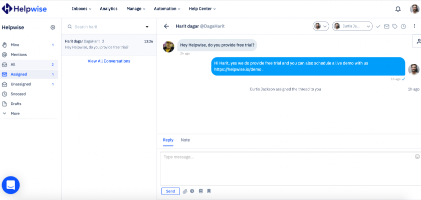 Twitter Direct Messages Shared Inbox Helpwise Product Updates Twitter Direct Messages Shared Inbox Helpwise Product Updates