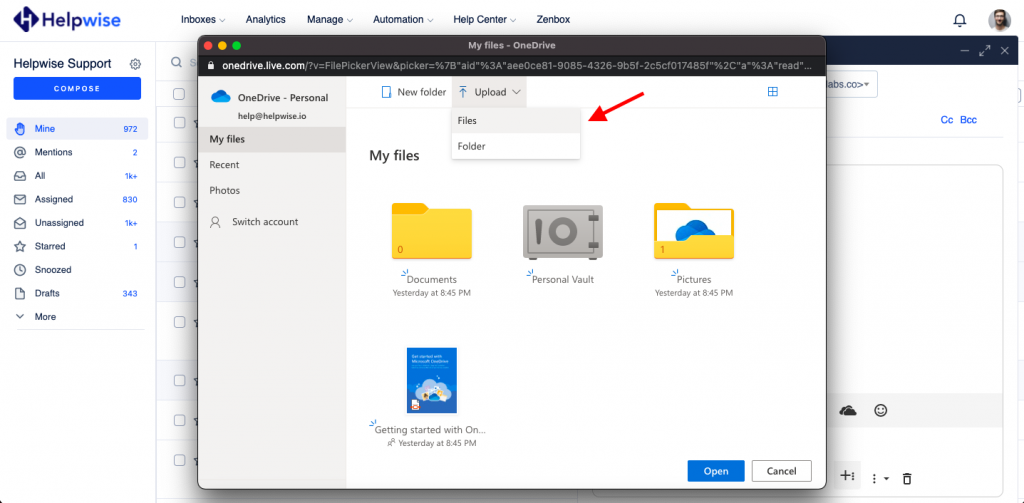 onedrive download archive