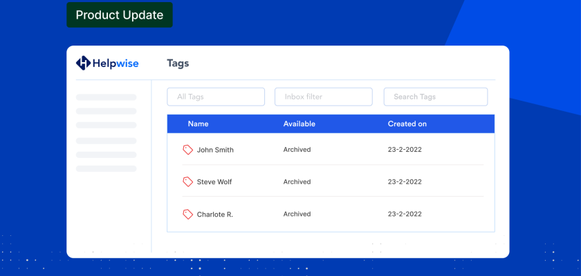 archiving tags