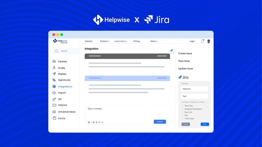 Helpwise x JIRA integration updates: Enhanced Workflows - Helpwise ...